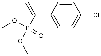 Phosphonic acid, P-[1-(4-chlorophenyl)ethenyl]-, dimethyl ester Structure