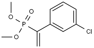 Phosphonic acid, P-[1-(3-chlorophenyl)ethenyl]-, dimethyl ester Structure