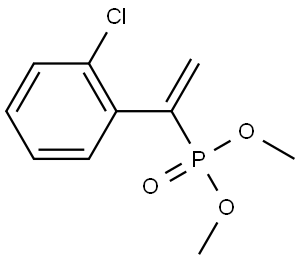 Phosphonic acid, P-[1-(2-chlorophenyl)ethenyl]-, dimethyl ester Structure