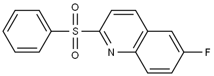 6-Fluoro-2-(phenylsulfonyl)quinoline Structure