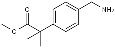 Benzeneacetic acid, 4-(aminomethyl)-α,α-dimethyl-, methyl ester Structure