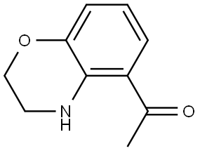 1-(3,4-Dihydro-2H-1,4-benzoxazin-5-yl)ethanone Structure