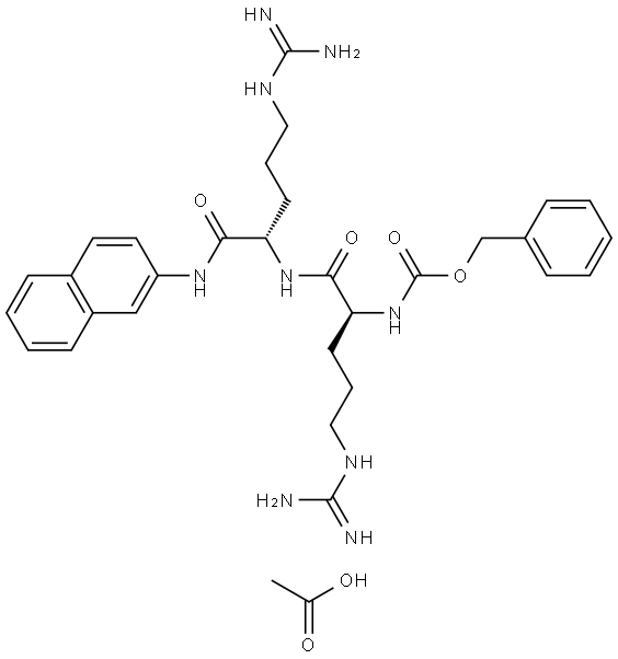 Z-Arg-Arg-βNA acetate salt Structure