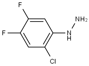 Hydrazine, (2-chloro-4,5-difluorophenyl)- Structure