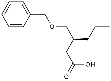 Hexanoic acid, 3-[(phenylmethoxy)methyl]-, (3S)- Structure