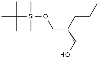 1-Pentanol, 2-[[[(1,1-dimethylethyl)dimethylsilyl]oxy]methyl]-, (2R)- Structure