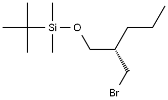 Silane, [[(2S)-2-(bromomethyl)pentyl]oxy](1,1-dimethylethyl)dimethyl- Structure