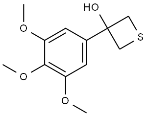 3-(3,4,5-Trimethoxyphenyl)-3-thietanol Structure