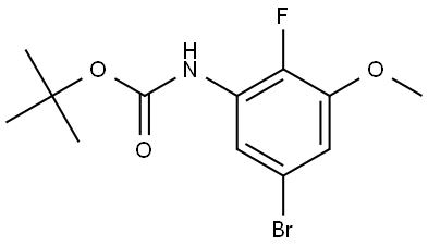 tert-Butyl (5-bromo-2-fluoro-3-methoxyphenyl)carbamate Structure