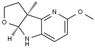 rel-(3aR,8aR)-3,3a,8,8a-Tetrahydro-5-methoxy-3a-methyl-2H-furo[3′,2′:4,5]pyrrolo… Structure