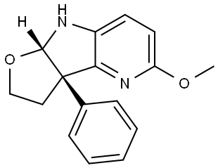 rel-(3aR,8aS)-3,3a,8,8a-Tetrahydro-5-methoxy-3a-phenyl-2H-furo[3′,2′:4,5]pyrrolo… Structure