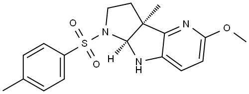 rel-(3aR,8aR)-1,2,3,3a,8,8a-Hexahydro-5-methoxy-3a-methyl-1-[(4-methylphenyl)sul… Structure