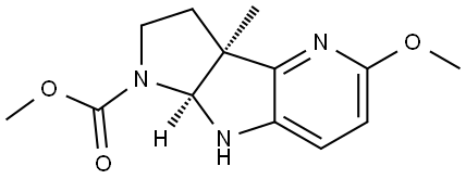 rel-Methyl (3aR,8aR)-3,3a,8,8a-tetrahydro-5-methoxy-3a-methylpyrrolo[3′,2′:4,5]p… Structure