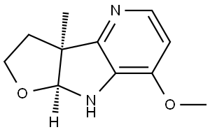 rel-(3aR,8aR)-3,3a,8,8a-Tetrahydro-7-methoxy-3a-methyl-2H-furo[3′,2′:4,5]pyrrolo… Structure