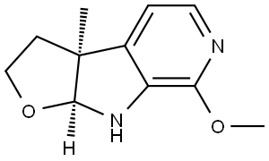 rel-(3aR,8aR)-3,3a,8,8a-Tetrahydro-7-methoxy-3a-methyl-2H-furo[3′,2′:4,5]pyrrolo… Structure