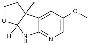 rel-(3aR,8aR)-3,3a,8,8a-Tetrahydro-5-methoxy-3a-methyl-2H-furo[3′,2′:4,5]pyrrolo Structure