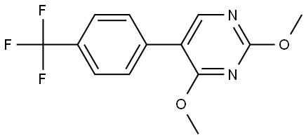 2,4-Dimethoxy-5-[4-(trifluoromethyl)phenyl]pyrimidine Structure