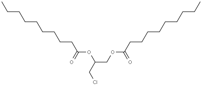 1,2-Didecanoyl-3-chloropropanediol Structure