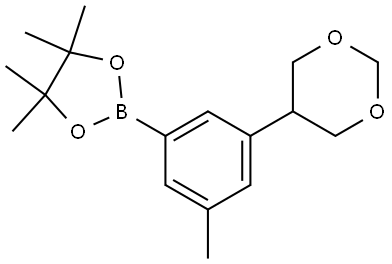 2-(3-(1,3-dioxan-5-yl)-5-methylphenyl)-4,4,5,5-tetramethyl-1,3,2-dioxaborolane Structure