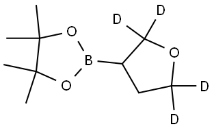 4,4,5,5-tetramethyl-2-(tetrahydrofuran-3-yl-2,2,5,5-d4)-1,3,2-dioxaborolane Structure