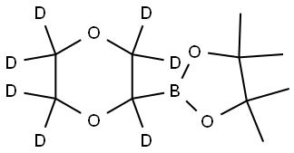 2-(1,4-dioxan-2-yl-d7)-4,4,5,5-tetramethyl-1,3,2-dioxaborolane Structure