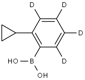 (2-cyclopropylphenyl-3,4,5,6-d4)boronic acid Structure