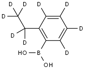 (2-(ethyl-d5)phenyl-3,4,5,6-d4)boronic acid Structure