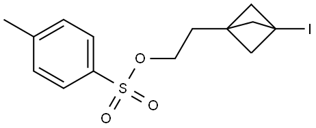 Bicyclo[1.1.1]pentane-1-ethanol, 3-iodo-, 1-(4-methylbenzenesulfonate) Structure