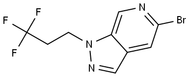 5-bromo-1-(3,3,3-trifluoropropyl)-1H-pyrazolo[3,4-c]pyridine Structure