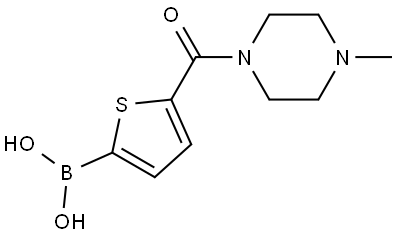 (5-(4-methylpiperazine-1-carbonyl)thiophen-2-yl)boronic acid Structure