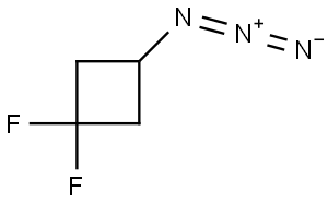 3-Azido-1,1-difluorocyclobutane Structure