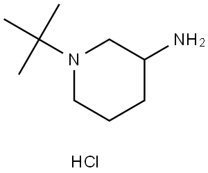 1-(tert-Butyl)piperidin-3-amine hydrochloride Structure