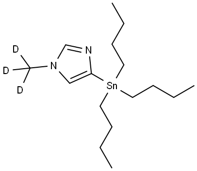 1H-Imidazole, 1-(methyl-d3)-4-(tributylstannyl)- Structure