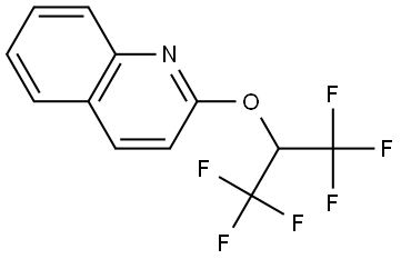 2-[2,2,2-Trifluoro-1-(trifluoromethyl)ethoxy]quinoline Structure