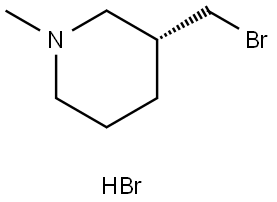 (R)-3-(Bromomethyl)-1-methylpiperidine hydrobromide Structure