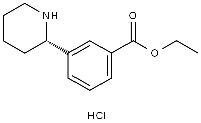 ethyl (S)-3-(piperidin-2-yl)benzoate hydrochloride Structure