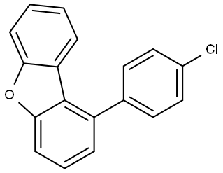 Dibenzofuran, 1-(4-chlorophenyl)- Structure