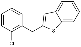 2-(2-chlorobenzyl)benzo[b]thiophene 구조식 이미지