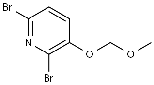 2,6-dibromo-3-(methoxymethoxy)pyridine Structure