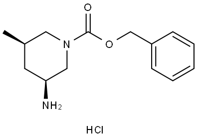 benzyl (3R,5S)-3-amino-5-methyl-piperidine-1-carboxylate hydrochloride Structure