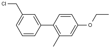 3'-(Chloromethyl)-4-ethoxy-2-methyl-1,1'-biphenyl Structure