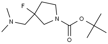 tert-butyl 3-((dimethylamino)methyl)-3-fluoropyrrolidine-1-carboxylate Structure