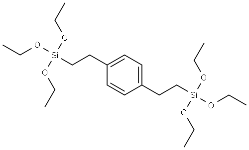 Benzene, 1,4-bis[2-(triethoxysilyl)ethyl]- Structure