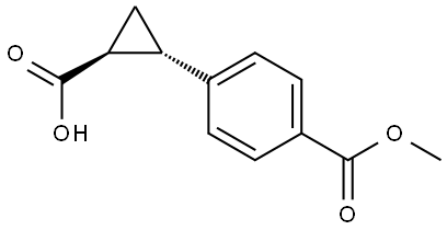 (1S,2S)-2-(4-(2-hydroxyacetyl)phenyl)cyclopropanecarboxylic acid Structure