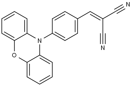 2-(4-(10H-phenoxazin-10-yl)benzylidene)malononitrile Structure