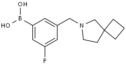 (3-((6-azaspiro[3.4]octan-6-yl)methyl)-5-fluorophenyl)boronic acid Structure