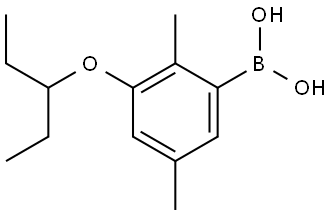 B-[3-(1-Ethylpropoxy)-2,5-dimethylphenyl]boronic acid Structure