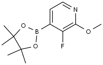 3-fluoro-2-methoxy-4-(4,4,5,5-tetramethyl-1,3,2-dioxaborolan-2-yl)pyridine Structure