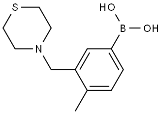 B-[4-Methyl-3-(4-thiomorpholinylmethyl)phenyl]boronic acid Structure