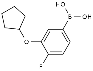 B-[3-(Cyclopentyloxy)-4-fluorophenyl]boronic acid Structure